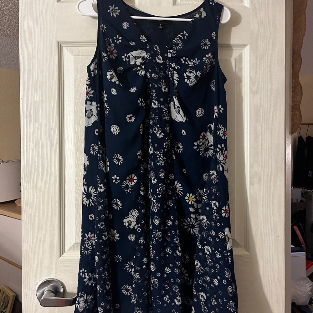 Jason Wu Navy Floral Mini Dress
